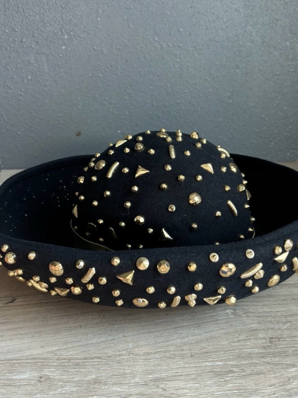 jack mcconnell hat vintage Wool Black